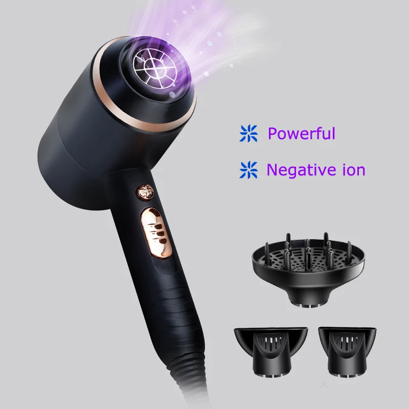 

Professional Hair Dryer Powerful 4000 Wind Power Electric Blow Dryer Hot/cold Air Hairdryer No Injury Water Ions Hair Drying 38D