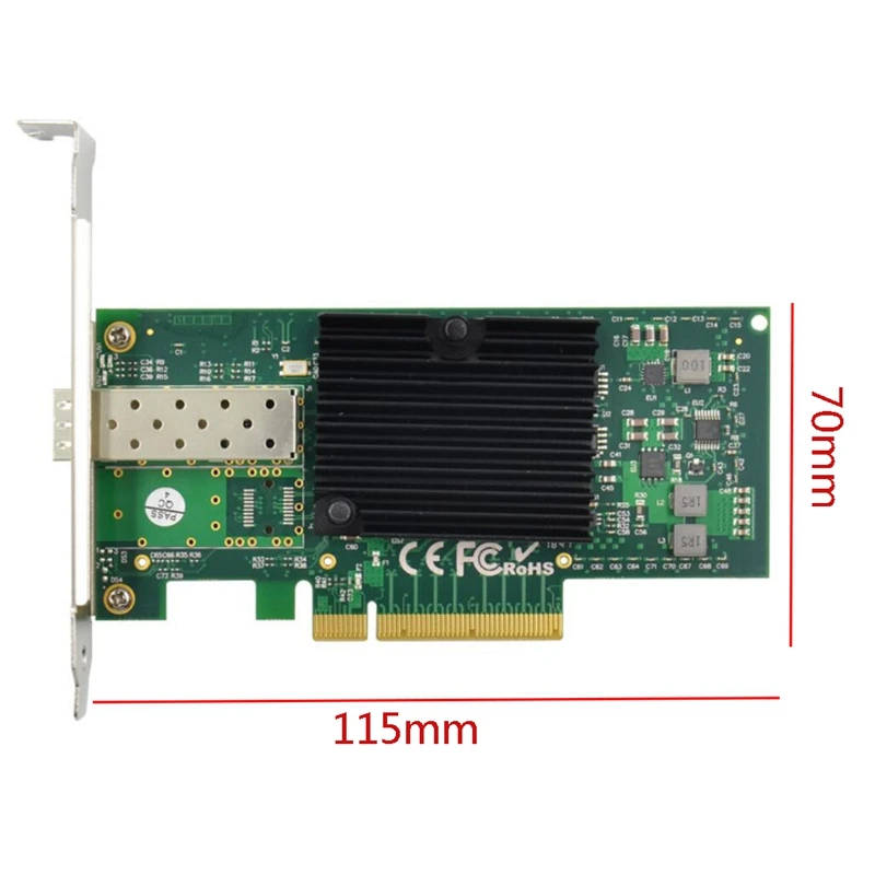 PCI E X8 10 гигабитный сервер волоконная сетевая карта PCIe 10GbE SFP + 82599EN|Сетевые карты| |