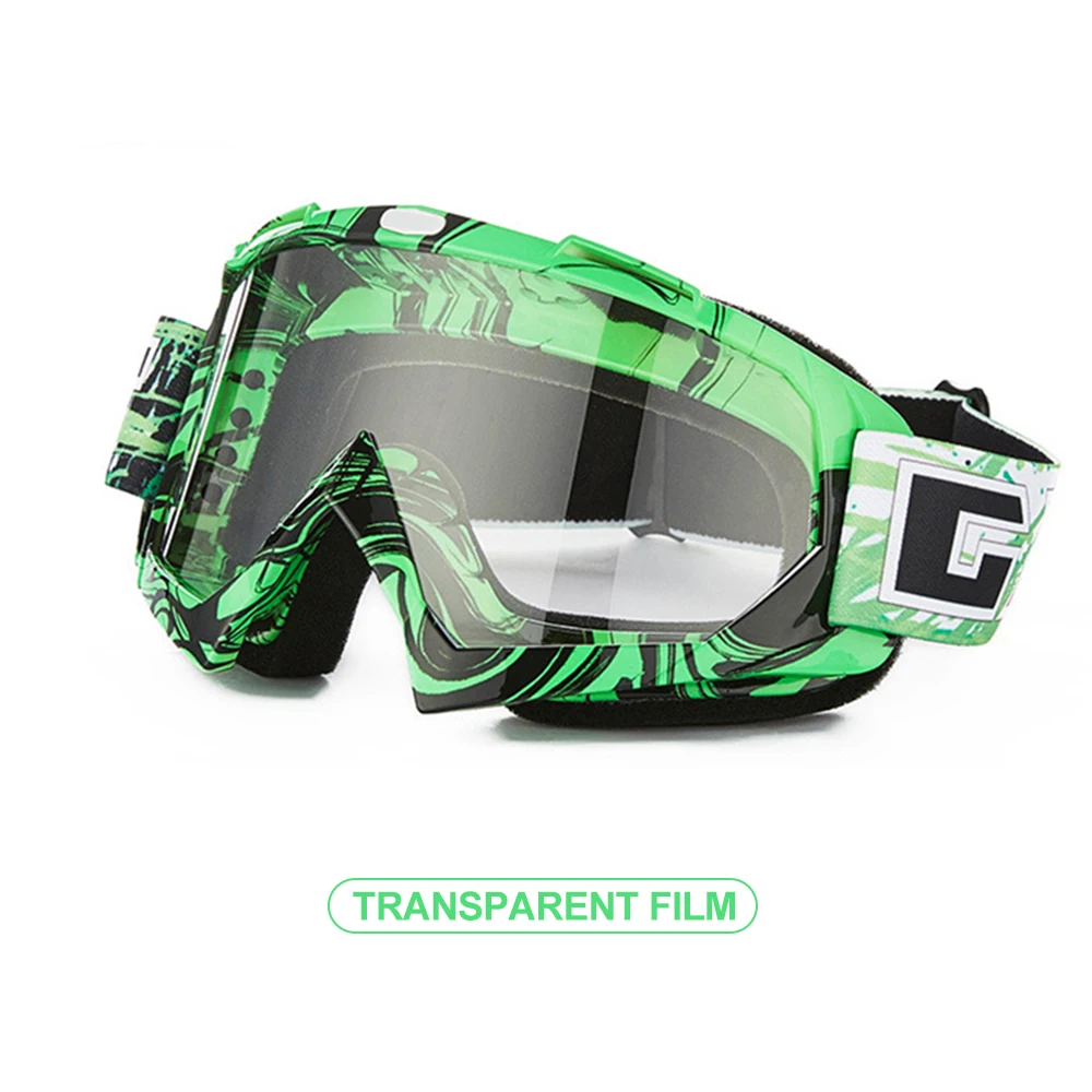 Motorcycle Windshield Goggles Sports Glasses Simple Style Motorcycle Goggles Scratch-Resistant Skiing TPU PC Fashion - Color: Clear