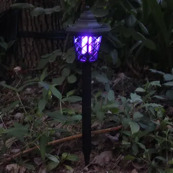 

LED solar mosquito killer lamp outdoor waterproof hexagonal solar light garden lighting mosquito repellent dual-purpose lamp