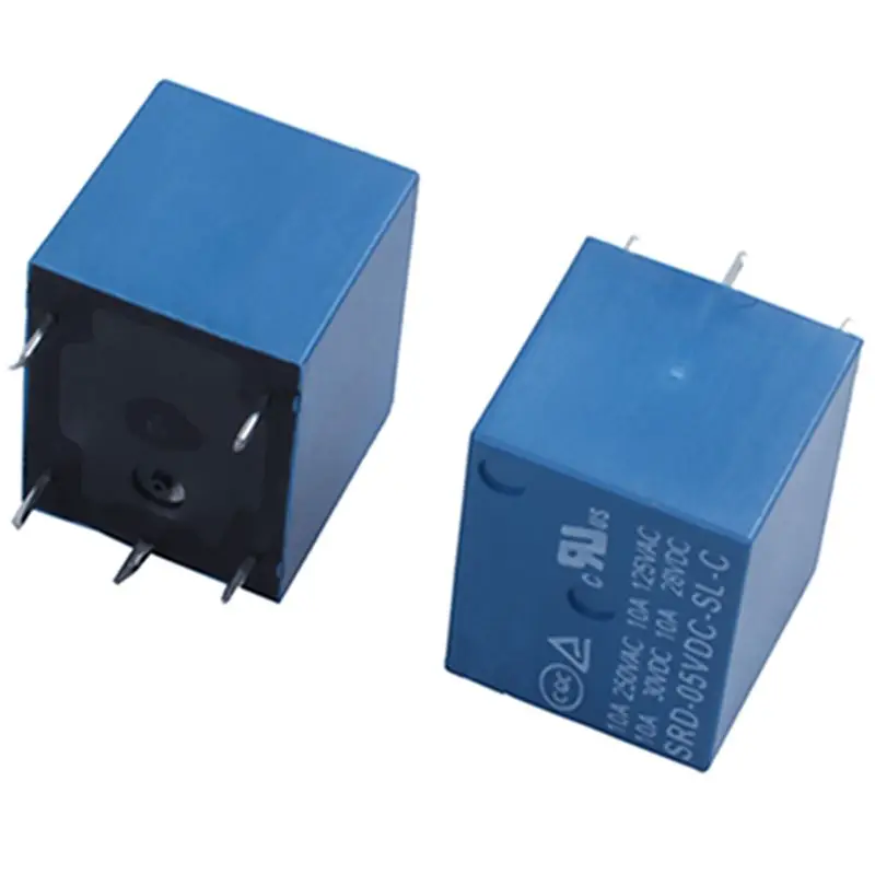 10 шт. SRD-05VDC-SL-C DC 5V Номинальная катушка SPDT миниатюрное реле питания синий