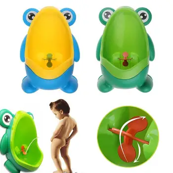 

Baby Boy Toilet Trainer Cute Frogs Children Stand Vertical Urinal Wall-Mounted Removable Kids Urinal Boys Pee Trainer Bathroom