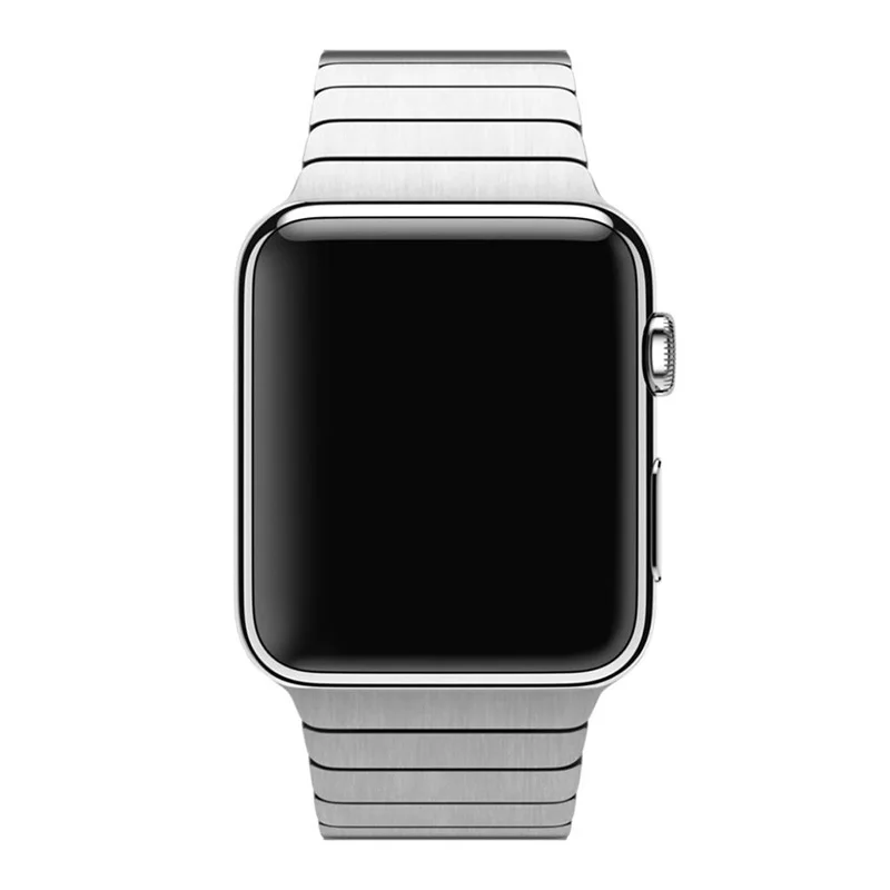 Нержавеющая сталь ссылка ремешок для наручных часов Apple Watch застежка-бабочка для наручных часов Apple Watch, 38, 40, 42, 44 мм металлических звеньев браслет аксессуары