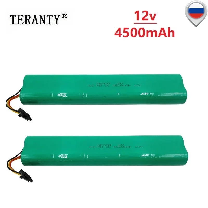 2 шт. подметальная машина 12 В 4500 мАч батарея для Neato Botvac 70E 75 80 85 D75 D8 D85 пылесос 12 в NiMH аккумуляторная батарея