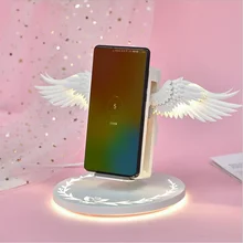 2019 The Newest beautiful angel wings wireless charger 10W fast charger