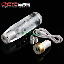 Автомобиль модифицированный ручной pai dang tou Кристалл Сияющий головка шестерни холодный светодиодный bo пистолет tou головка переключения передач 15 см