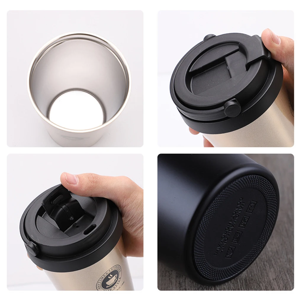 Vacuum Cup Travel Stainless Steel Thermal Bottle Simple Design Portable Coffee Mug Drinkware