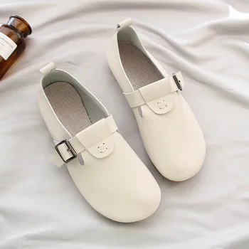 

Mori single shoes 2020 spring new soft bottom wild flat casual nurse shoes