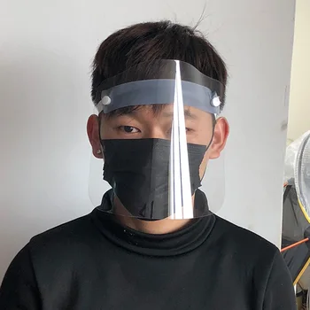 

Full Face Transparent Protective Mask Elastic Band Dustproof Splash Proof Cover Anti-fog Saliva protection Covering