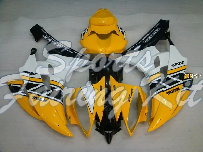 Обтекатели для YZFR6 2006-2007 желтый черный 50-й обтекатель YZF600 R6 07 набор всего тела YZF 2007