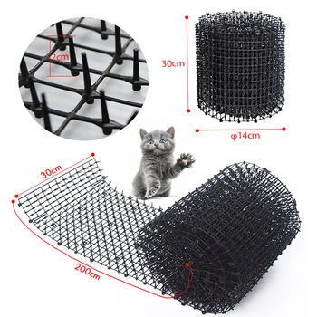 

Garden Cat Dog Scat Mat Plastic Repellent Thorn Mat PP Spike Keeping Cats Dogs From Digging Protect Flower Pants (2Meters*30CM)