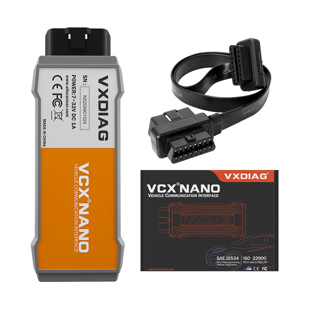 Диагностический инструмент VXDIAG VCX NANO OBD2 автомобильный диагностический сканер