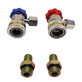 

Ac Quick Coupler Connector Set R134A Manifold Gauge Low High Side Adapter Freon