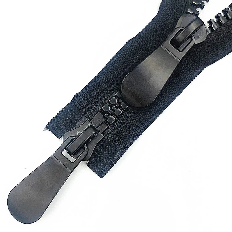 15 75cm Huge Two Way Separating Plastic Zippers For Sewing, Cotton
