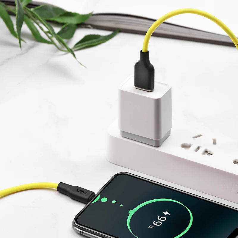 HOCO X21Plus, 28 шт./лот,, 1 м, мягкий силиконовый usb-кабель для iPhone, кабель типа C, микрокабель для samsung USB-C, провод для зарядки