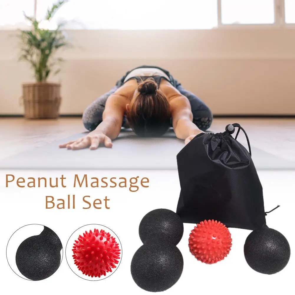 1set Erdnuss Massage Ball Körper Fascia Entspannung Yoga Übung