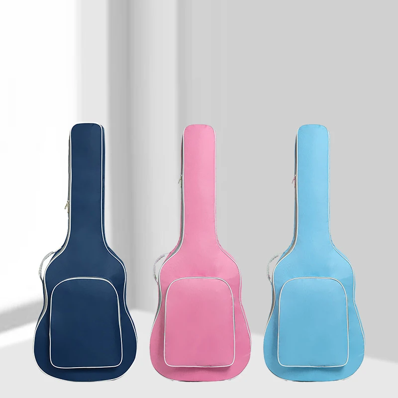 Guitar Bag 40/41 Inch Portable Oxford Fabric Acoustic Colorful Double Padded Soft Case Gig Waterproof Backpack