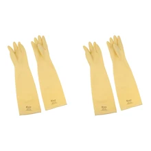 2 пары 60 см кухонные перчатки для уборки, бытовые водонепроницаемые перчатки для мытья посуды, большие