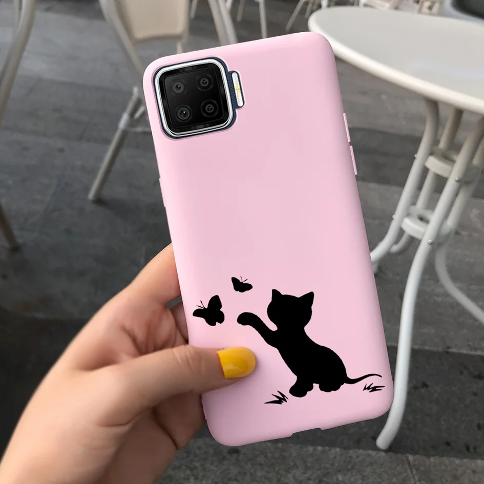 cases for oppo black For OPPO A73 5G Case Cute Love Heart Fundas Soft Silicone Shockproof Cover For OPPO A73 A93 CPH2067 CPH2121 A 73 A 93 Phone Case cases for oppo cell phone