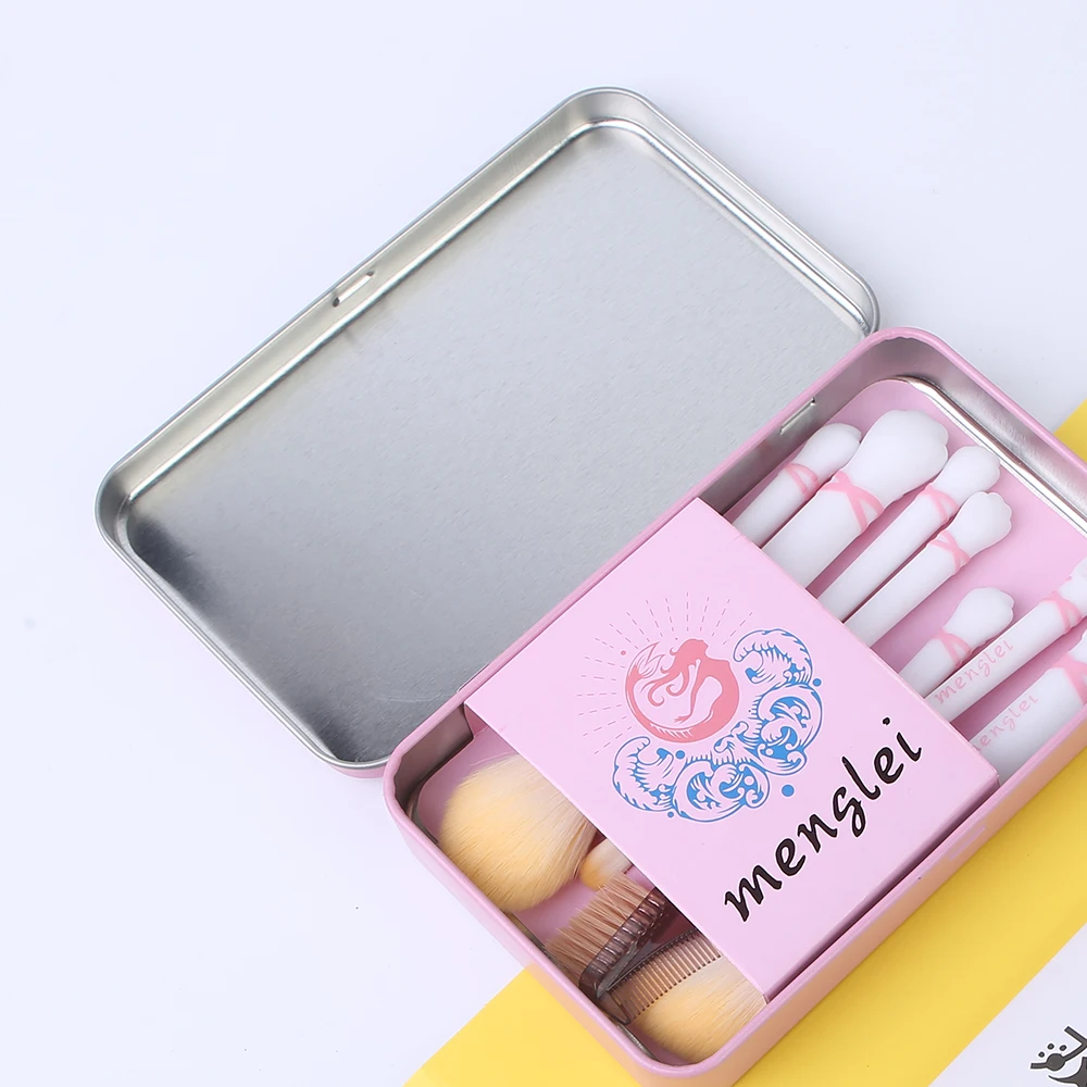 High Quality Makeup Brushes Set With Case 7PCS Make up Brush Travel Box Face Eyelash Lip 2