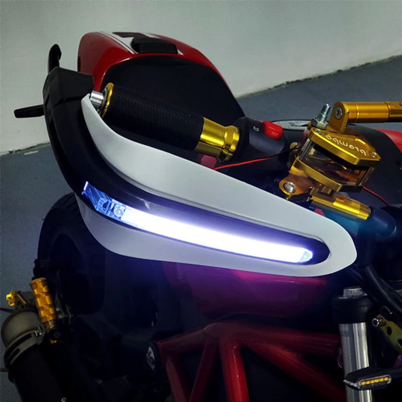 LED Motorcycle Hand Guard Windshield Shield Handle For yamaha bws 100 virago 400 drag star 1100 yz250f raptor 660 xvs 1300 | Автомобили и