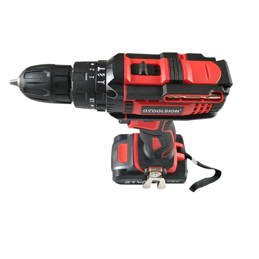 Impact Rechargeable Screwdriver 21V 1.5 Ah Battery Screwdriver Impact Electric Hammer Drill Impact Electric Drill Power Tool Bag (4)