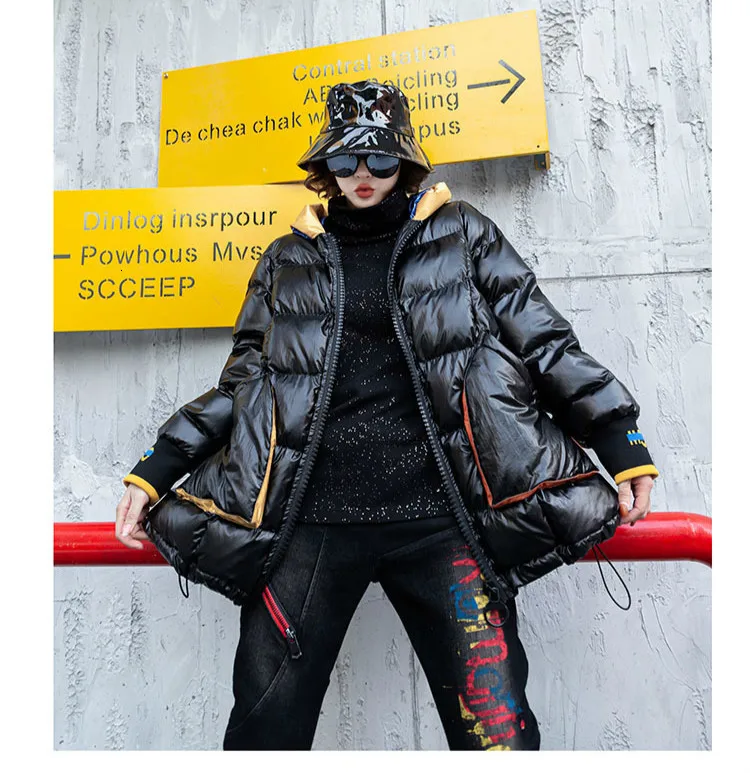 Max LuLu модные корейские пуховые зимние куртки женские с капюшоном стеганые пальто повседневные женские утепленные парки панк уличная одежда