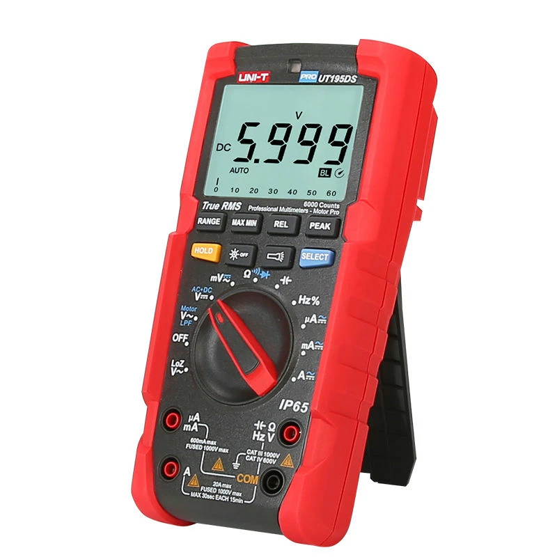 UNI-T UT195E/UT195M/UT195DS профессиональные мультиметры True RMS IP65 Водонепроницаемый/Пылезащитный/осенний Цифровой мультиметр LoZ ACV коэффициент службы
