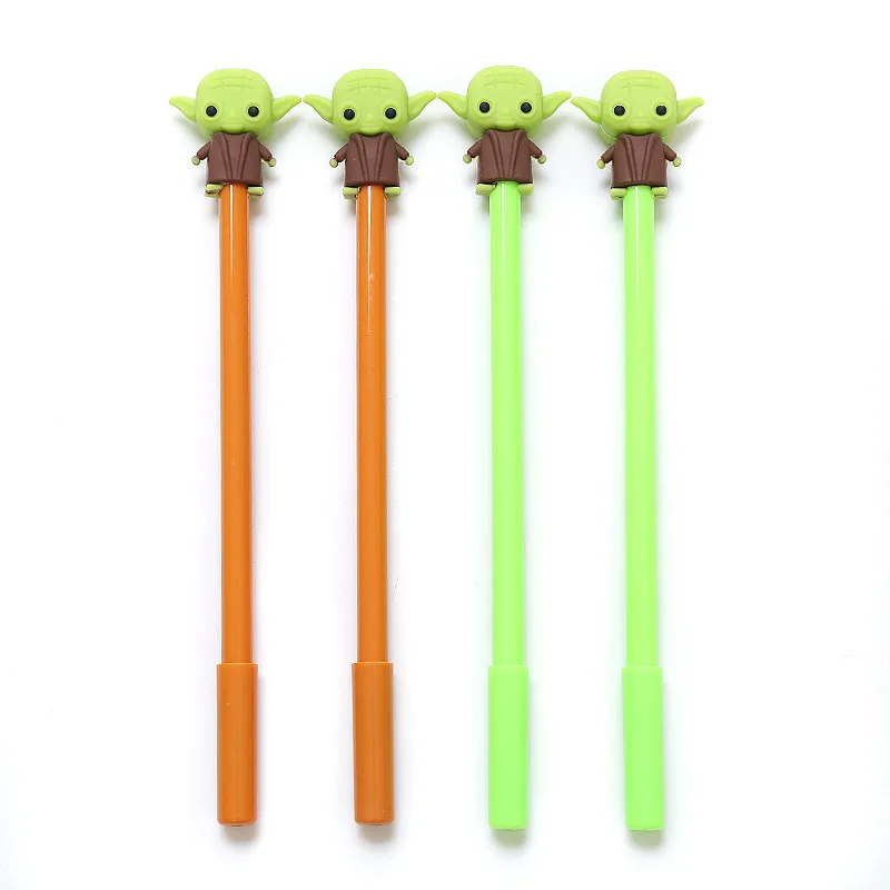 1 pcs Random colors Звездные войны мандалориан йода Детские шариковые ручки реквизит канцелярские товары случайные цвета 1 шт - Цвет: 1 pcs Random colors