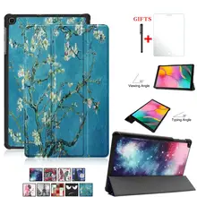 lather Case for Samsung galaxy Tab A 10.1 2019 SM-T510 T515 Tablet cover Luxury PU soft case printing Fashion pattern for 2019 Tab A 10.1