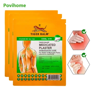 

6Pcs/3Bags Green Tiger Balm Plaster Pain Relief Patch Back Neck Muscle Joint Arthritis Medical Pain Relief Plaster D2275