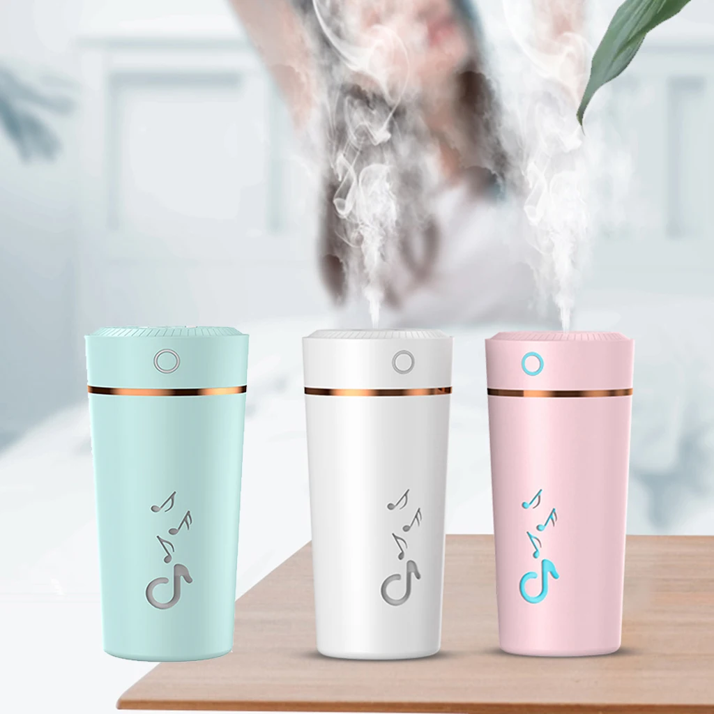 USB Essential Oil Aromatherapy Diffuser Portable Mini White Humidifier Air Refresher Auto-Off Safety