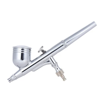 

0.3mm Gravity Feed Dual-Action Airbrush Paint Spray Gun Kit with Nozzle Spanner & Dropper