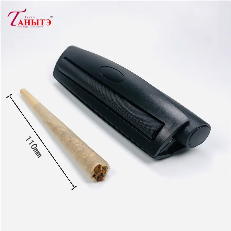 Máquina de rodamiento de cigarrillo portátil, herramienta de fabricante Manual de rodillos cónicos de junta, accesorios de plástico para fumar tabaco, 110mm