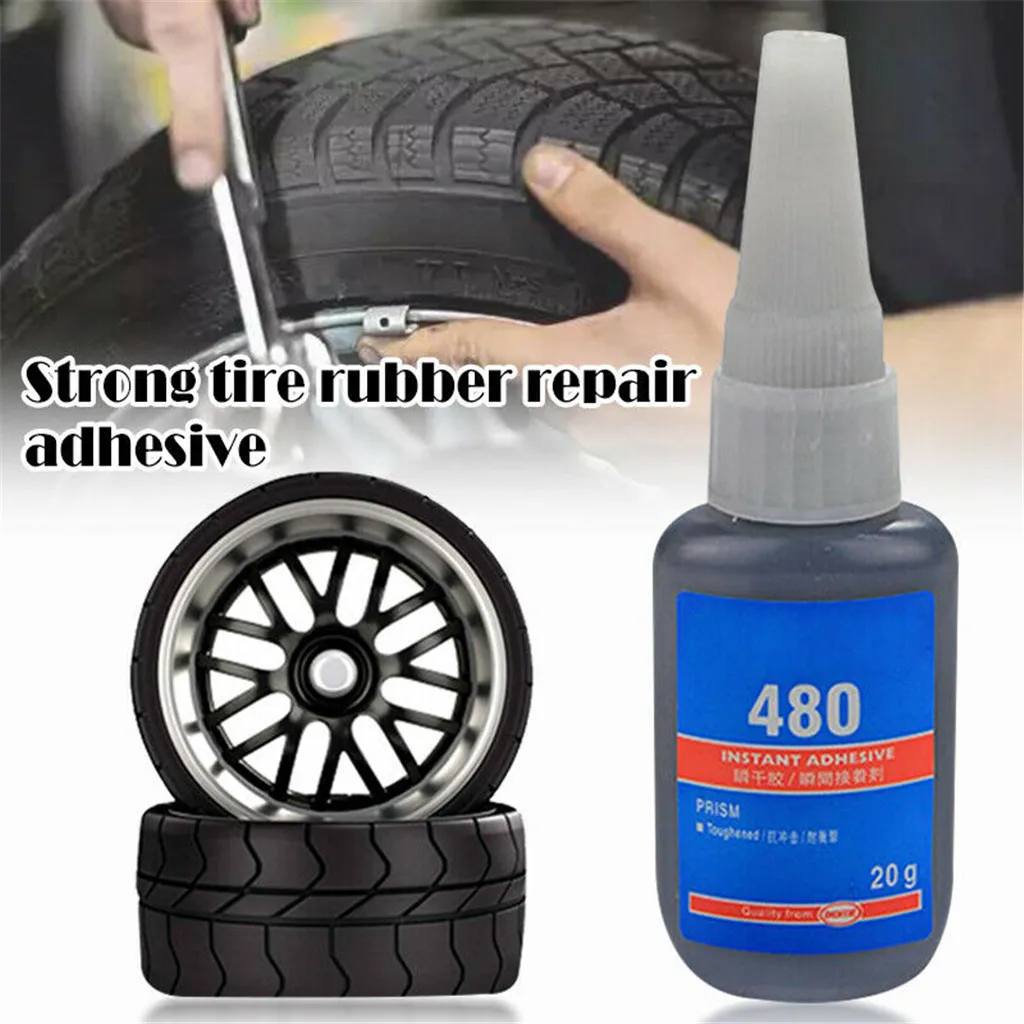 

20ml Mighty Tire Repair Glue Tyre Puncture Sealant Glue Bike Car Tire Repair Patch Puncture Cement Rubber Cold Patch Solution