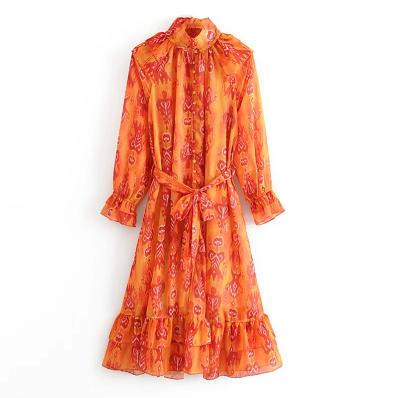 

Women's Sling Floral Long Dresses Arrival Summer Boho Long Sleeve Party Beach Floarl Print Maxi Dress Casual Sundress