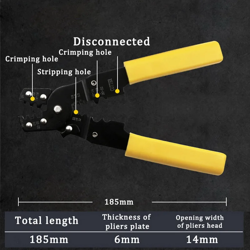 Многофункциональные щипцы для зачистки проводов, ручные Обжимные щипцы, инструменты электрика, инструмент для зачистки проводов, обжимной резак, аксессуары для ручного инструмента