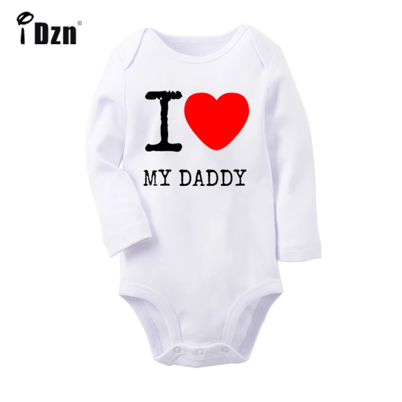 Выбирайте боди для новорожденных с надписью «Love best friend I Love My Daddy»; комбинезон с длинными рукавами для малышей; хлопковая одежда в подарок