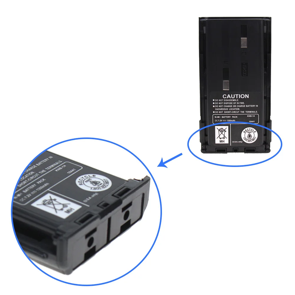 RB KEN KNB-14 1800mAh Ni-MH два-аккумулятор для системы радиосвязи для Kenwood TK-260/360, TK-270/370 ProTalk TK-2100/3100