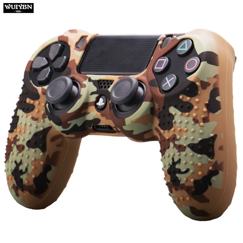 WUIYBN PS4 Цветной силиконовый защитный чехол геймпад Противоскользящий рукав для SONY playstation Dualshock 4 DS4 Pro тонкий контроллер - Цвет: color 1