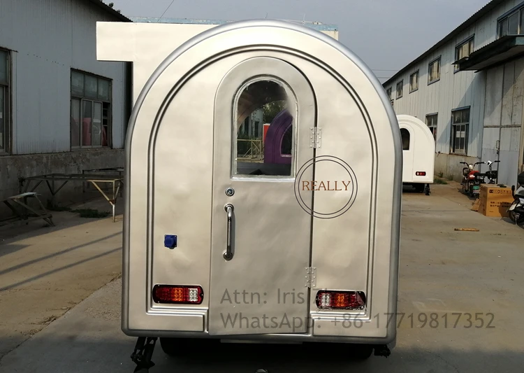 2.8m length 3 water sinks USA standard fast food cart ice cream vending trailer street snack sale with canopy