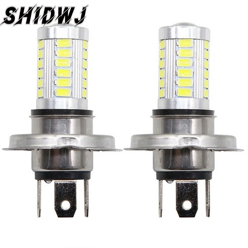1Pcs Car Goods H4 LED Lamp Car Headlight 33 SMD 5630 5730 Light Bulb Auto Automobile Fog Light For Car Accessories