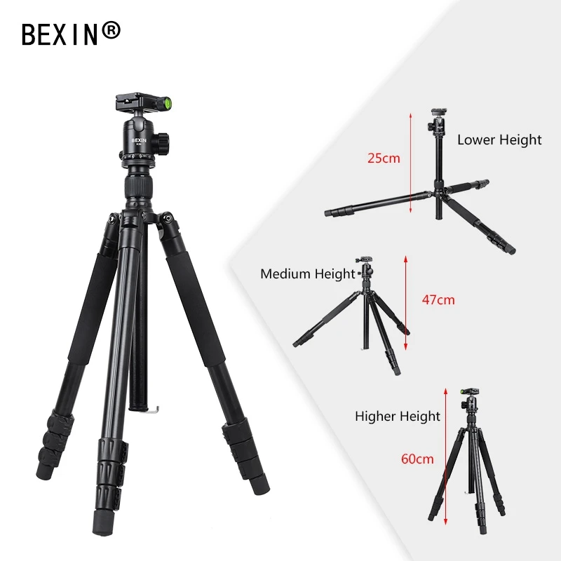 Bexin Ta284+ K36 Профессиональный алюминиевый штатив портативный дорожный компактный горизонтальный штатив с шаровой головкой для Canon Slr Dsl