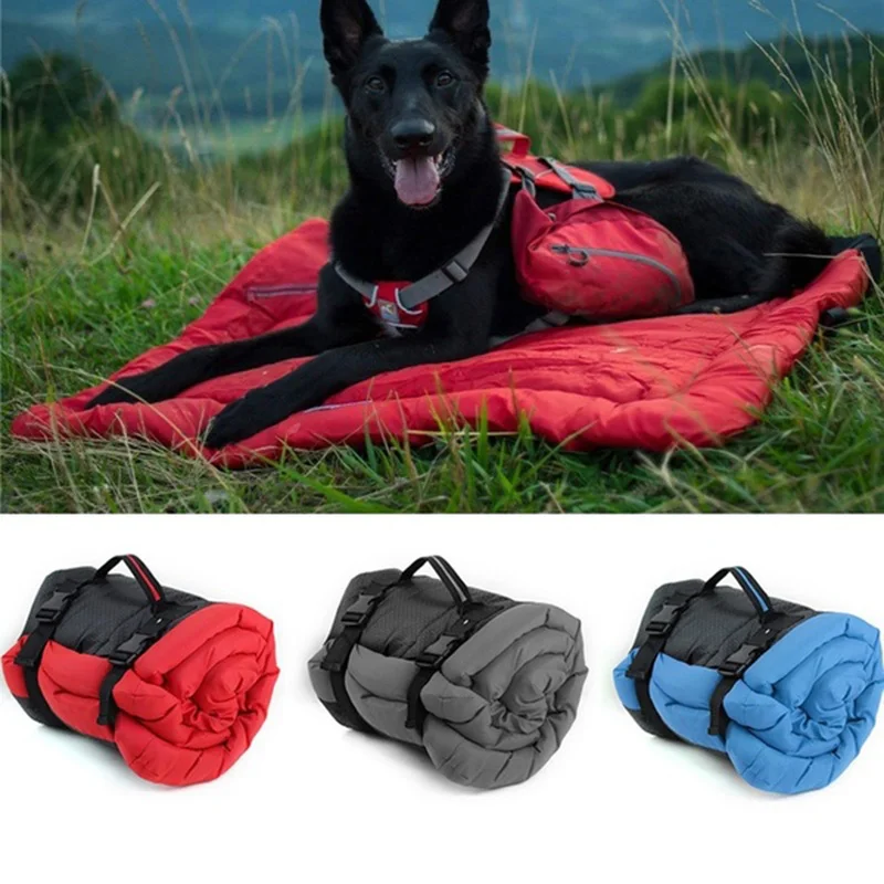 Manta para cama de perro para exterior, cojín de perro portátil, estera impermeable para exteriores, cama plegable para mascotas, sofá para perros pequeños y grandes, 3 colores