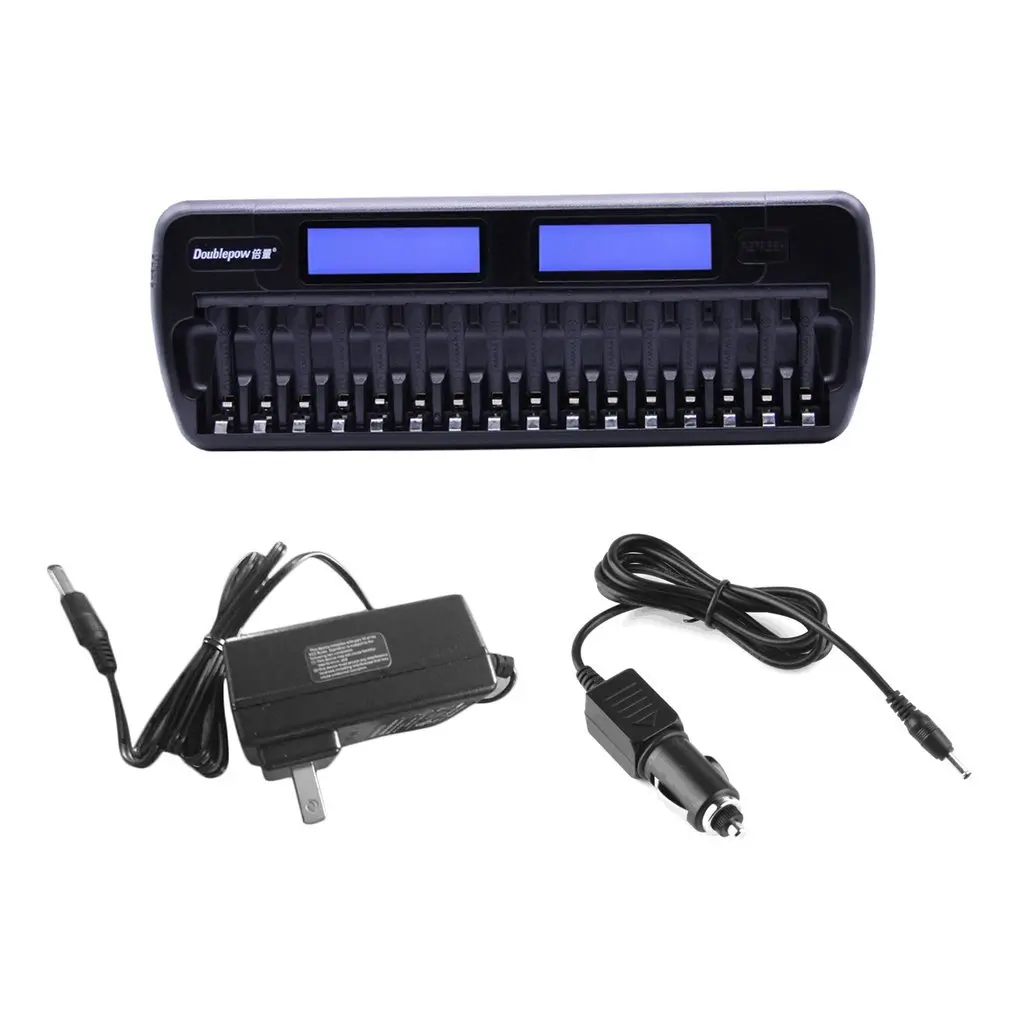 

Doublepow 16 Slots Battery Charger LCD Display Smart Charger Rapidly Effectively Charging For AA AAA Ni-CD/Ni-MH Battery