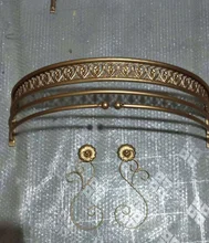 

European garden iron princess bed curtain frame curtain cloth display frame mosquito net frame with hooks.