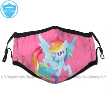 

My Little Pony Mouth Face Mask Rainbow Power Facial Mask Cool Fashion with 2 Filters for Adult