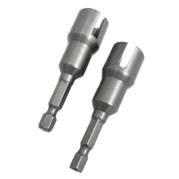 

New 2Pcs Power Wing Nut Driver Set,Slot Wing Nuts Drill Bit Socket Wrenches Tools Set,1/4inch Hex Shank Drills Bits for Panel Nu