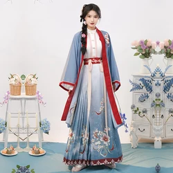 XinHuaEase – Robe longue chinoise traditionnelle Hanfu pour femmes, Robe Cosplay, Style ancien de la dynastie des chansons, Cardigan Beizi, populaire Oriental 