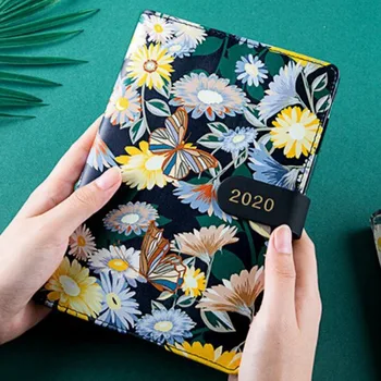 

Agenda 2020 Korean Kawaii Vintage Flower Schedule Weekly Monthly Plan Calendar Schedule Notebook Diary Book Account Book